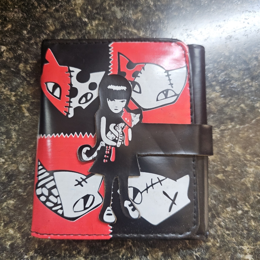Stylish Black and Red Wallet